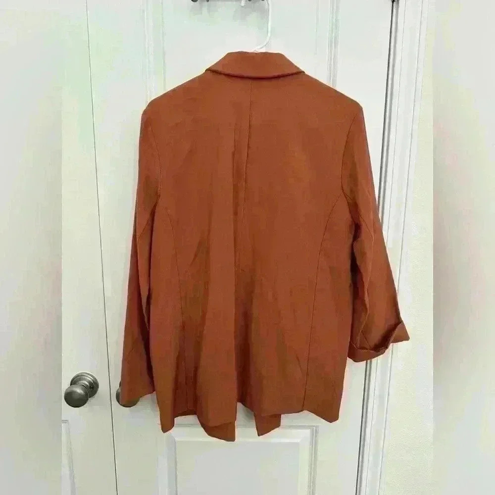 A New Day Burnt Orange Women’s Essential Blazer Size M - Picture 3 of 7